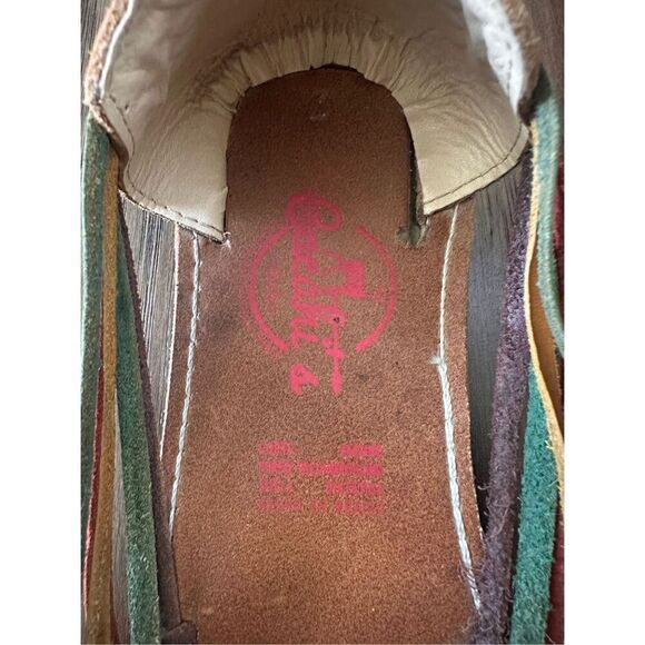Made in Mexico Braided Leather Slip On Shoes Size 12 - Picture 4 of 4